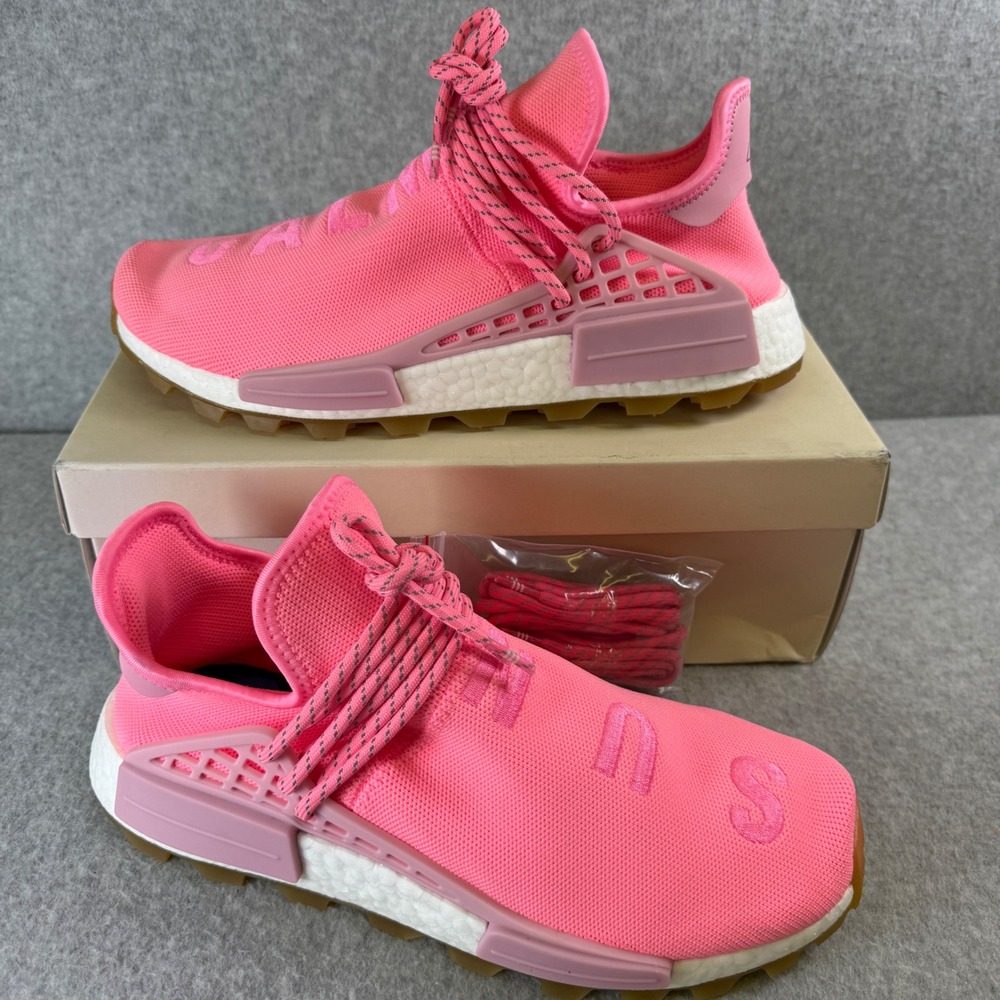 Adidas Pharrell Williams Human Race NMD Pink Sneakers Shoes SIZE 10